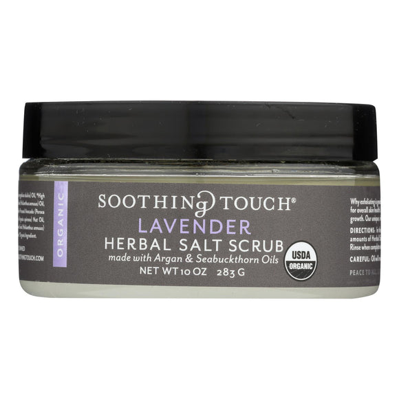 Soothing Touch Scrub - Organic - Salt - Herbal - Lavender - 10 Oz - Vita-Shoppe.com