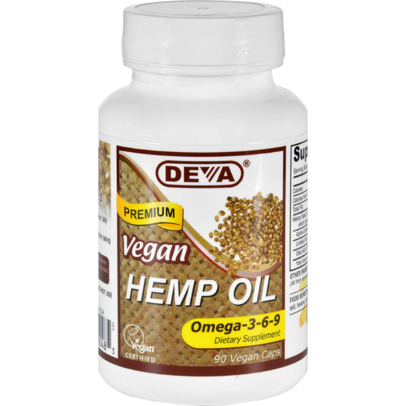 Devan Vegan Vitamins Hemp Oil - Omega 3 6 9 - Vegan - 90 Vegan Capsules - Vita-Shoppe.com
