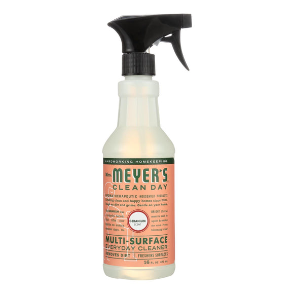 Mrs. Meyer's Clean Day - Multi-surface Everyday Cleaner - Geranium - 16 Fl Oz - Case Of 6 - Vita-Shoppe.com