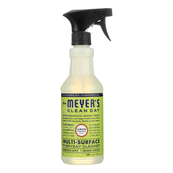 Mrs. Meyer's Clean Day - Multi-surface Everyday Cleaner - Lemon Verbena - 16 Fl Oz - Case Of 6 - Vita-Shoppe.com