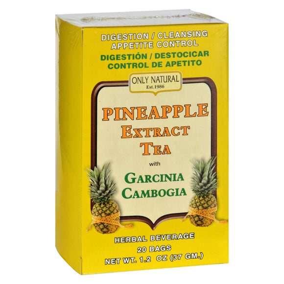 Only Natural Tea - Pineapple Extract - Garcinia Cambogia - 20 Tea Bags - Vita-Shoppe.com