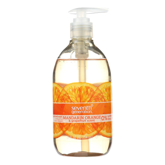 Seventh Generation Hand Wash - Natural - Orange Grpfr - 12 Fl Oz - 1 Case - Vita-Shoppe.com
