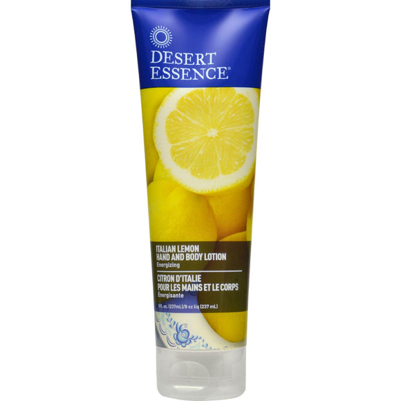 Desert Essence Hand And Body Lotion - Italian Lemon - 8 Fl Oz - Vita-Shoppe.com