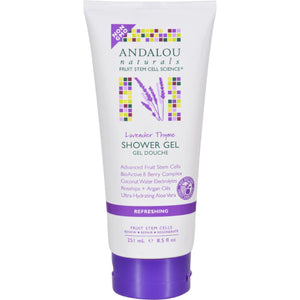 Andalou Naturals Shower Gel - Lavender Thyme Refreshing - 8.5 Fl Oz - Vita-Shoppe.com