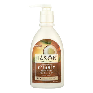 Jason Natural Products Body Wash - Smoothing Coconut - 30 Oz - Vita-Shoppe.com