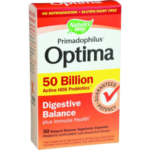 Nature's Way Primadophilus Optima - Digestive Balance - 50 Billion - 30 Vegetarian Capsules - Vita-Shoppe.com