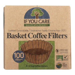 If You Care Coffee Filters - Basket - Case Of 12 - 100 Count - Vita-Shoppe.com