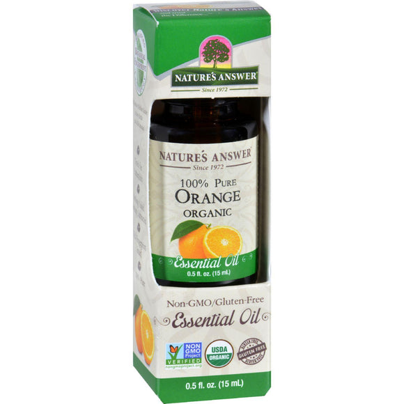 Natures Answer Essential Oil - Organic - Orange - .5 Oz - Vita-Shoppe.com