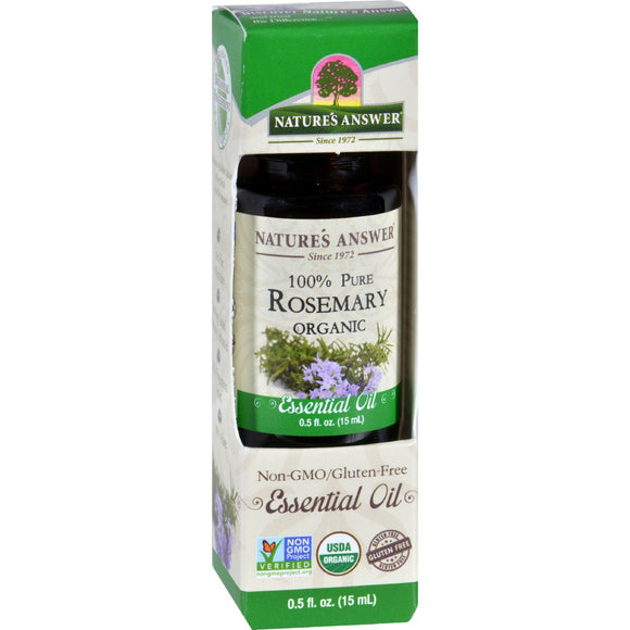 Natures Answer Essential Oil - Organic - Rosemary - .5 Oz - Vita-Shoppe.com