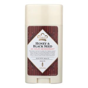 Nubian Heritage Deodorant - All Natural - 24 Hour - Honey And Black Seed - 2.25 Oz - 1 Each - Vita-Shoppe.com