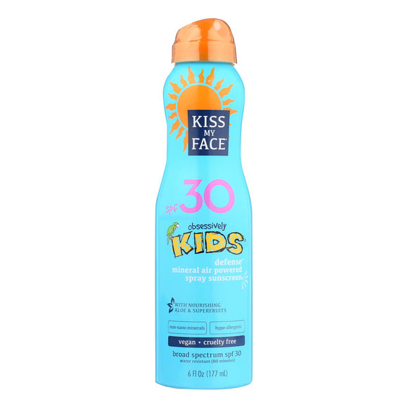 Kiss My Face Sunscreen - Mineral - Continuous Spray - Kids Defense - Spf 30 - 6 Oz - Vita-Shoppe.com