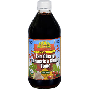 Dynamic Health Tonic - Tart Cherry Turmeric And Ginger - Organic Certified - 16 Oz - Vita-Shoppe.com