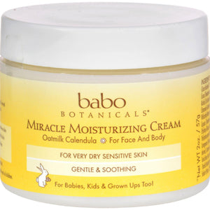 Babo Botanicals Miracle Cream - Moisturizing - Oatmilk - 2 Oz - Vita-Shoppe.com