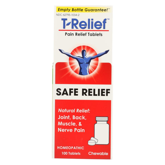 T-relief - Pain Relief Tablets - Arnica Plus 12 Natural Ingredients - 100 Tablets - Vita-Shoppe.com