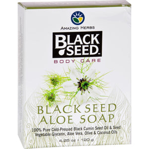 Black Seed Bar Soap - Aloe - 4.25 Oz - Vita-Shoppe.com