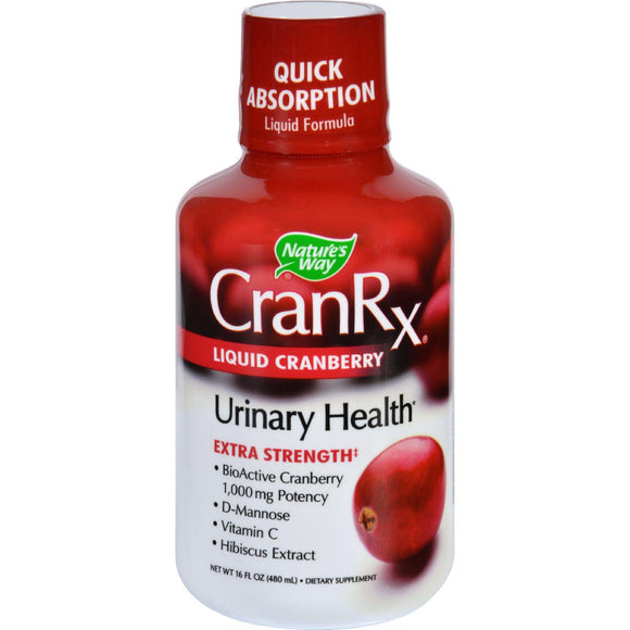 Natures Way Cran Rx - Urinary Health - Liquid Cranberry - Extra Strength- 16 Oz - Vita-Shoppe.com