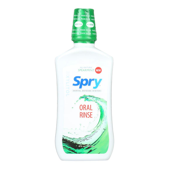 Spry Oral Rinse - Spearmint - 16 Fl Oz. - Vita-Shoppe.com
