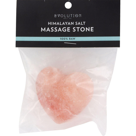 Evolution Salt Crystal Salt Stone - Massage Cleansing - Heart - 6 Oz - Vita-Shoppe.com