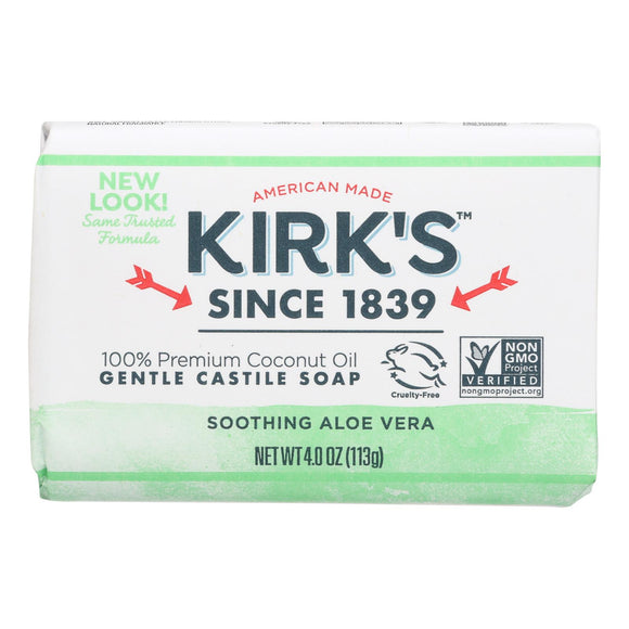 Kirks Natural Bar Soap - Coco Castile - Aloe Vera - 4 Oz - 1 Each - Vita-Shoppe.com