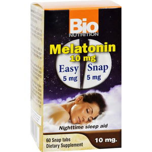 Bio Nutrition Inc Melatonin - 10 Mg - 60 Tablets - Vita-Shoppe.com