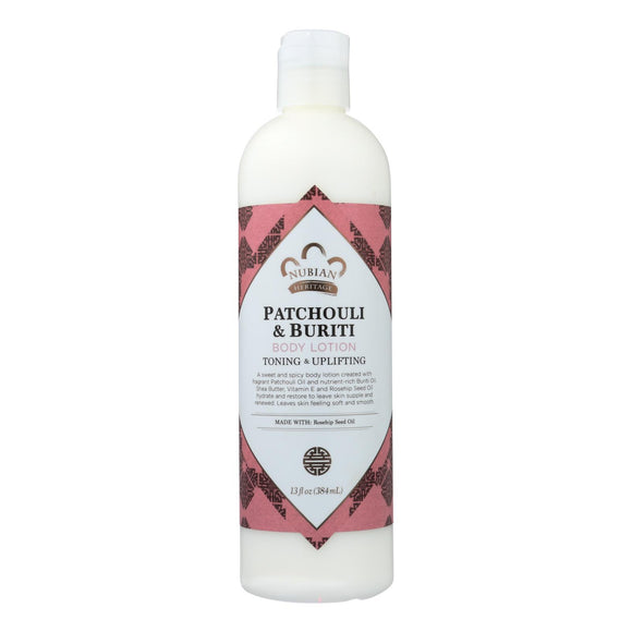 Nubian Heritage Nho Patchouli Lotion, Patchouli & Buriti  - 1 Each - 13 Fz - Vita-Shoppe.com