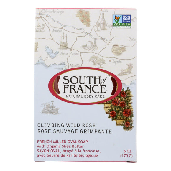 South Of France Bar Soap - Climbing Wild Rose - 6 Oz - 1 Each - Vita-Shoppe.com