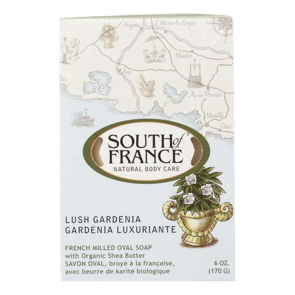 South Of France Bar Soap - Lush Gardenia - 6 Oz - 1 Each - Vita-Shoppe.com