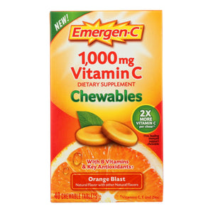 Emergen-c - Chewables Orange Blast - 1 Each - 40 Ct - Vita-Shoppe.com