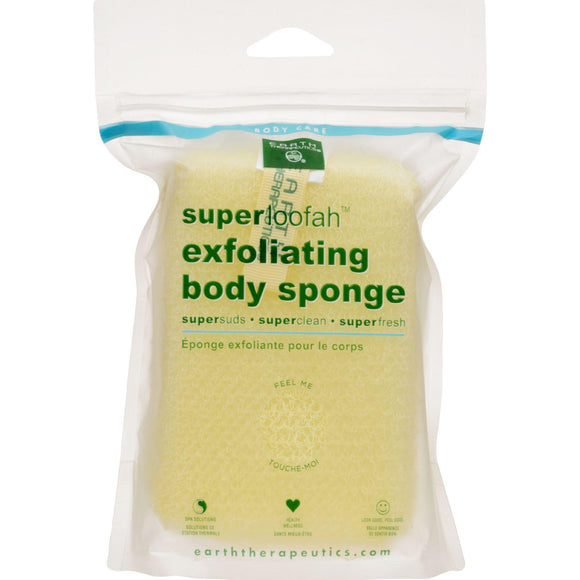 Earth Therapeutics Loofah - Super - Exfoliating - Body Sponge - 1 Count - Vita-Shoppe.com