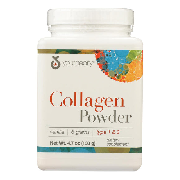 Youtheory Collagen - Powder - Vanilla - 4.7 Oz - Vita-Shoppe.com