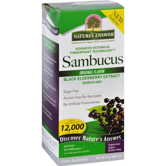 Natures Answer Sambucus - Original - Family Size - 16 Oz - Vita-Shoppe.com
