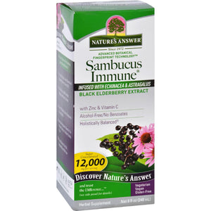 Natures Answer Sambucus Immune Support - 8 Oz - Vita-Shoppe.com