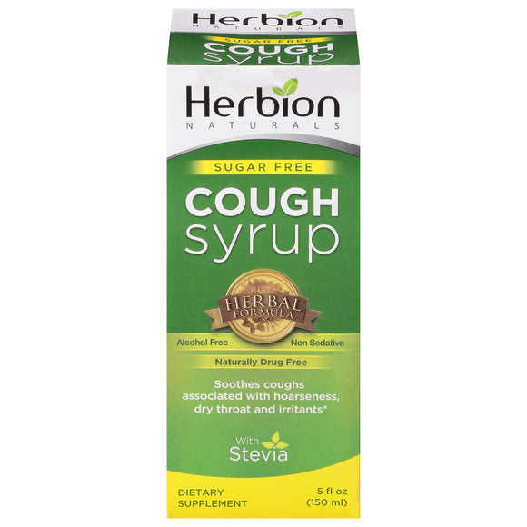 Herbion Naturals Throat Syrup - All Natural - Sugar Free - 5 Oz - Vita-Shoppe.com