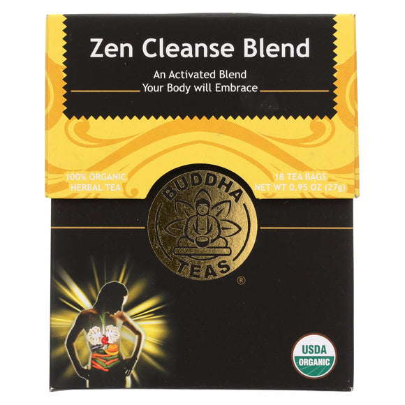 Buddha Teas -tea - Zen Cleanse Blend - Case Of 6 - 18 Bag - Vita-Shoppe.com