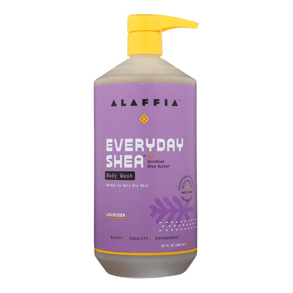 Alaffia - Everyday Body Wash - Shea Lavender - 32 Oz. - Vita-Shoppe.com
