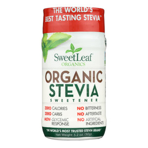 Sweet Leaf Sweetener - Organic - Stevia - 3.2 Oz - Vita-Shoppe.com