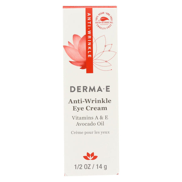 Derma E Anti - Wrinkle Vitamin A Eye Crme - 0.5 Oz. - Vita-Shoppe.com