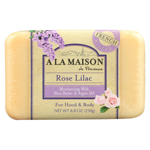 A La Maison Bar Soap - Rose Lilac - 8.8 Oz - Vita-Shoppe.com
