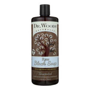 Dr. Woods Naturals Black Soap - Shea Vision - Unscented - 32 Oz - Vita-Shoppe.com