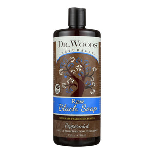 Dr. Woods Naturals Black Soap - Shea Vision - Peppermint - 32 Oz - Vita-Shoppe.com