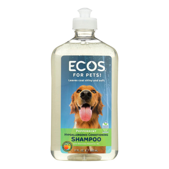Ecos - Hypoallergenic Conditioning Pet Shampoo - Peppermint - 17 Fl Oz. - Vita-Shoppe.com