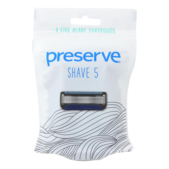 Preserve Shave 5 Replacement Blades - 4 Ct- 6 Packs - Vita-Shoppe.com