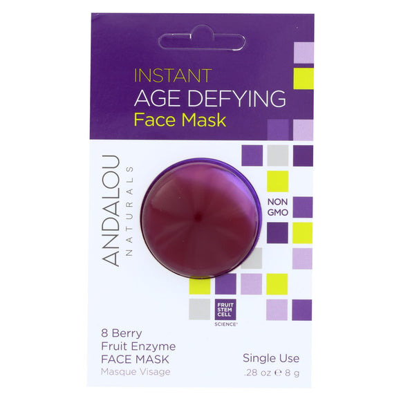Andalou Naturals Instant Age Defying Face Mask - 8 Berry Fruit Enzyme - Case Of 6 - 0.28 Oz - Vita-Shoppe.com