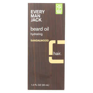 Every Man Jack Beard Oil - Sandalwood - 1 Oz. - Vita-Shoppe.com