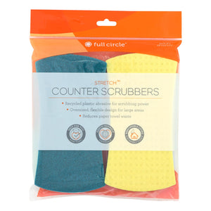 Full Circle Home - Stretch Counter Scrubbers - Case Of 6 - 4 Count - Vita-Shoppe.com