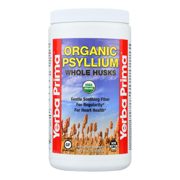 Yerba Prima Organic Psyllium - Whole Husks Supplement - 12 Oz. - Vita-Shoppe.com