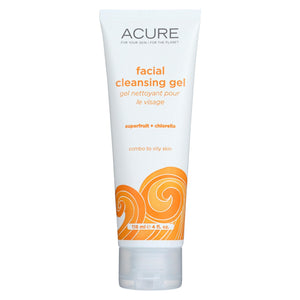 Acure Facial Cleansing Gel - Superfruit And Chlorella - 4 Fl Oz. - Vita-Shoppe.com