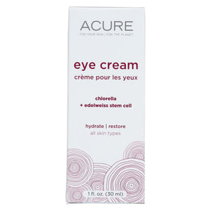 Acure Eye Cream - Chlorella And Edelweiss Stem Cell - 1 Fl Oz. - Vita-Shoppe.com