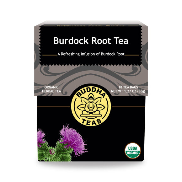 Buddha Teas - Organic Tea - Burdock Root - Case Of 6 - 18 Count - Vita-Shoppe.com