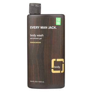 Every Man Jack Body Wash Sandalwood -  16.9 Fl Oz. - Vita-Shoppe.com